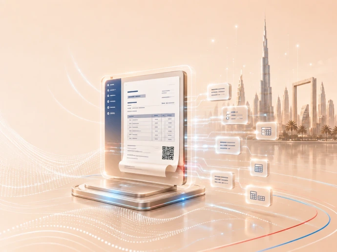 Structured invoice data for UAE E-Invoicing