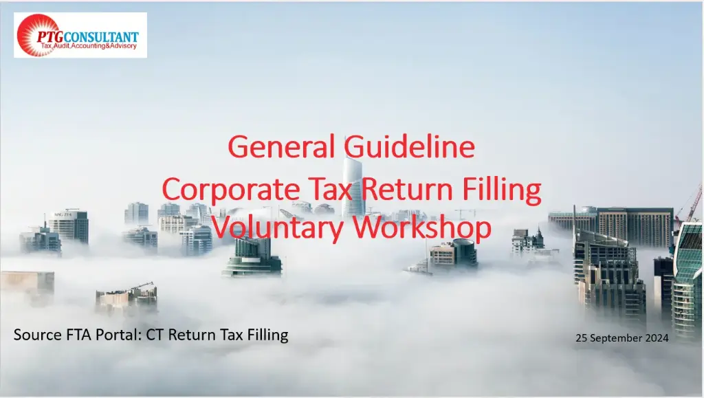 UAE Corporate Tax Filling Guidance Course