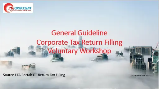 UAE Corporate Tax Course Training Batch!