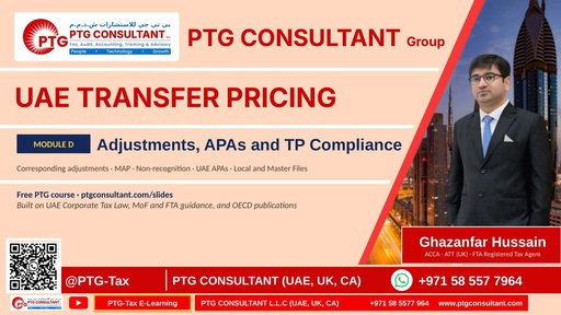 UAE Transfer Pricing — Module D: Adjustments, APAs and TP Compliance